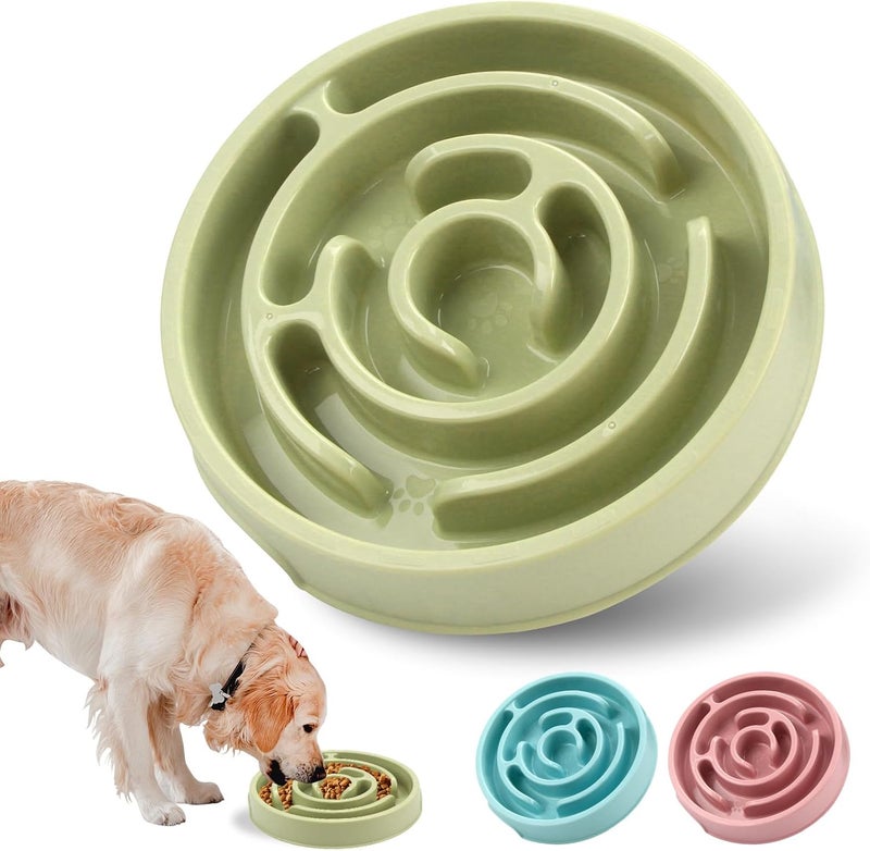 F'DIARY Slow Feeder Dog Bowls,Puzzle Dog Bowl with Anti-Slip, Slow Feeder & Non-Slip Design, Boredom and Anxiety Reducer, Suitable for All Breed Dogs and Cat - Image 1